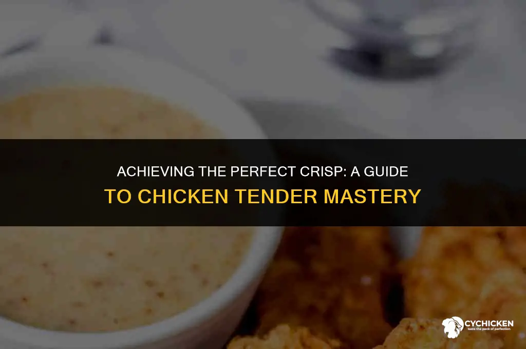 how to get chicken tenders crispy