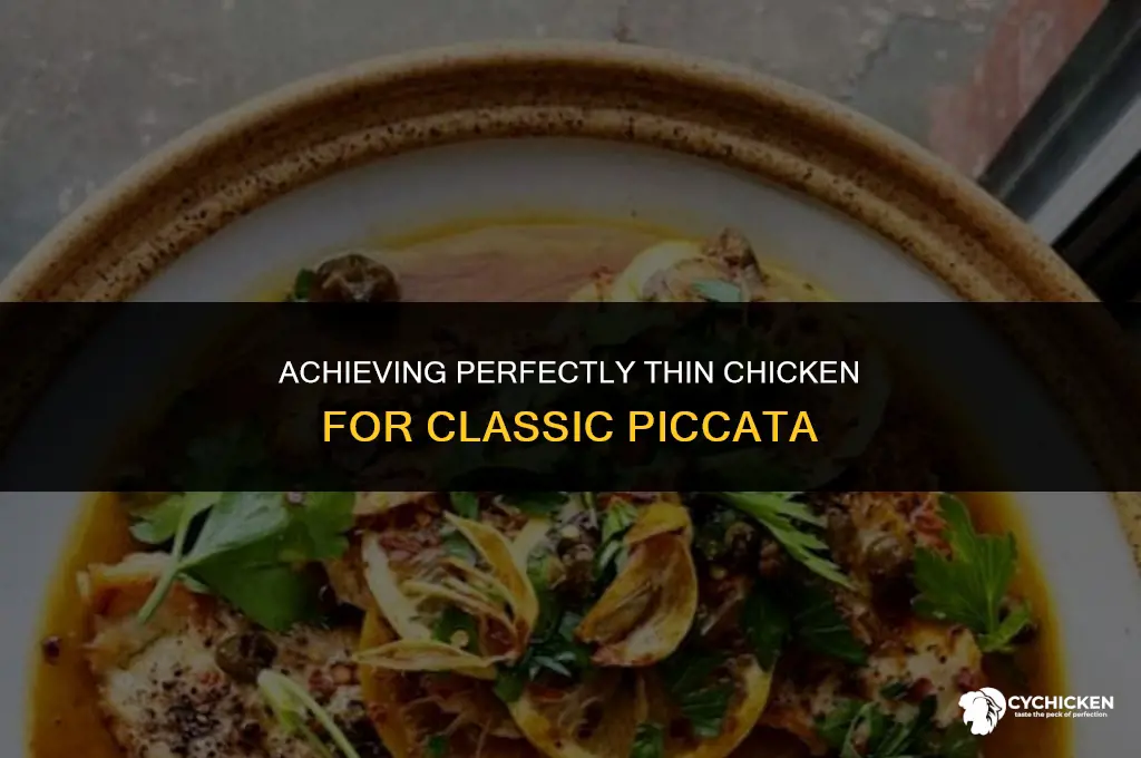 how to get chicken thin for piccata