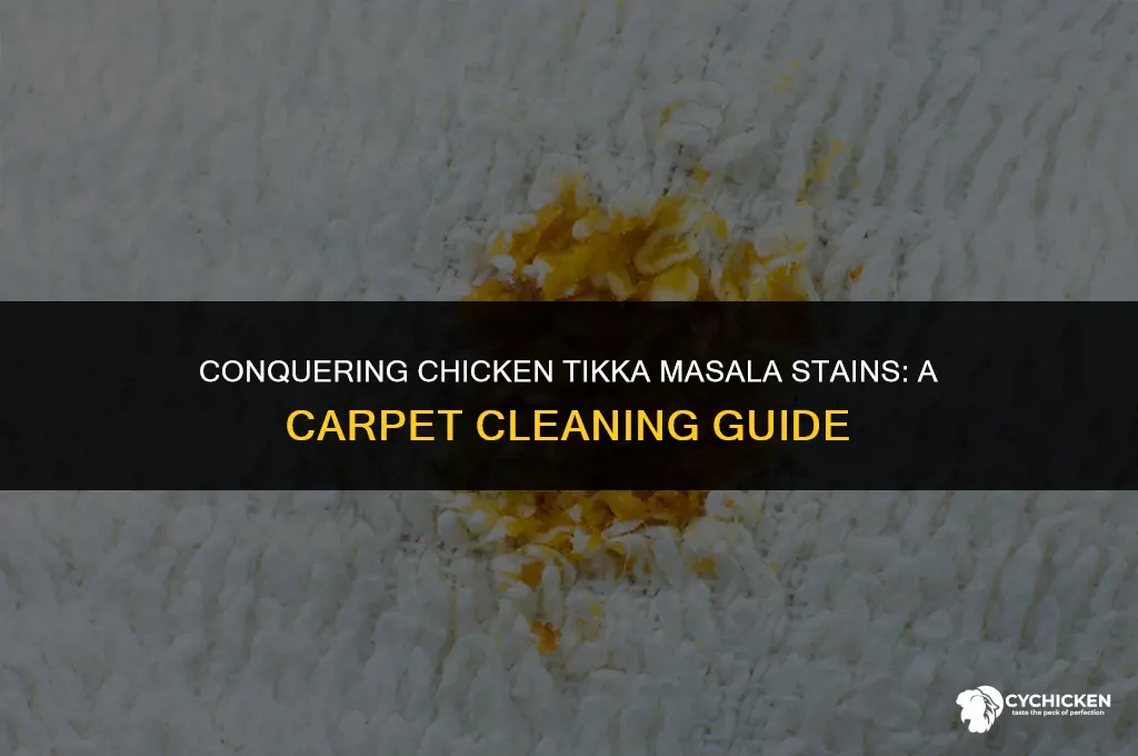 how to get chicken tikka masala stain out of carpet