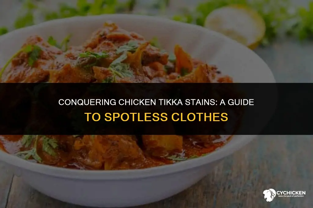 how to get chicken tikka stain out of clothes