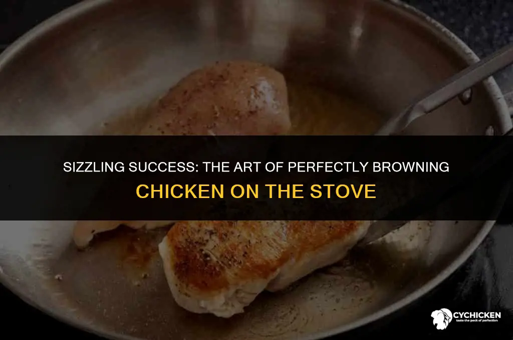 how to get chicken to brown on stove