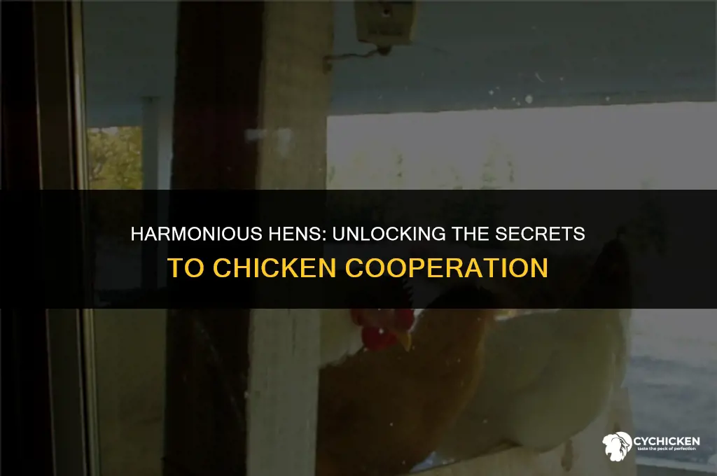 how to get chicken to cooroperate