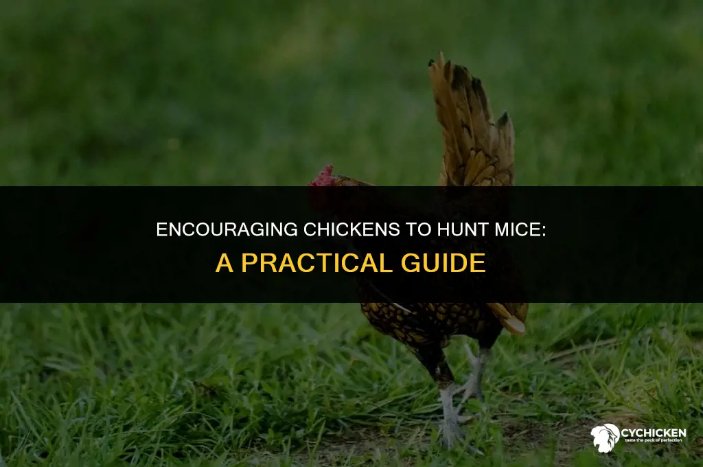 how to get chicken to hunt mice
