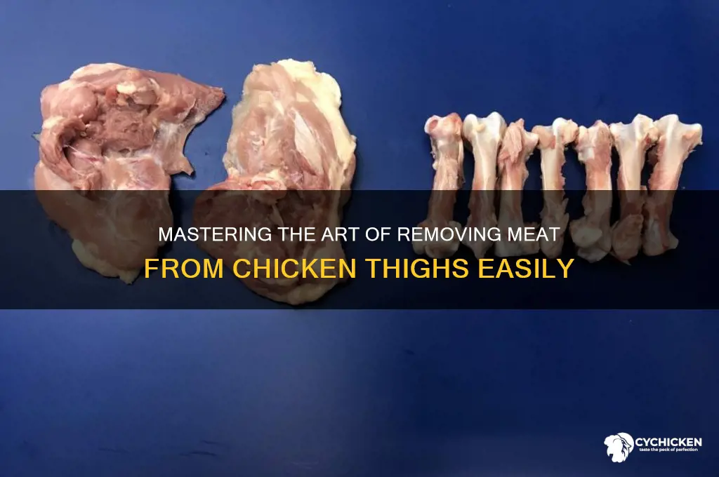 how to get meat off chicken thighs