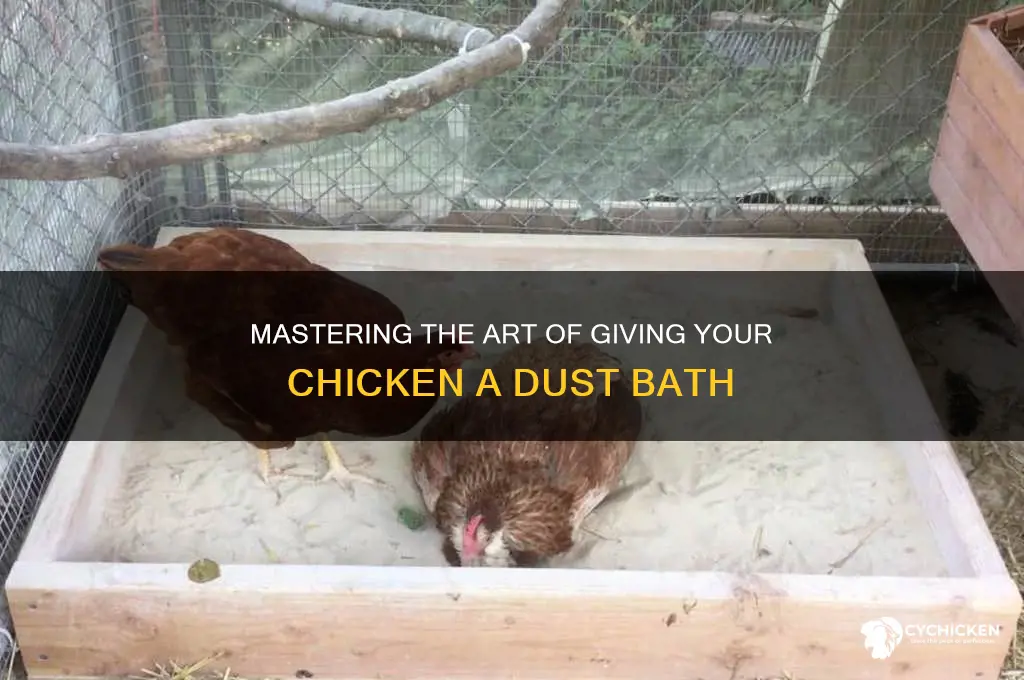 how to give a chicken a dust bath