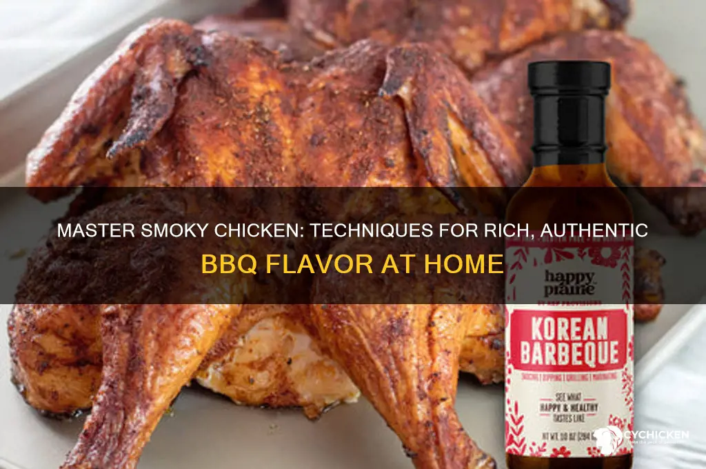 how to give chicken a smoky flavor