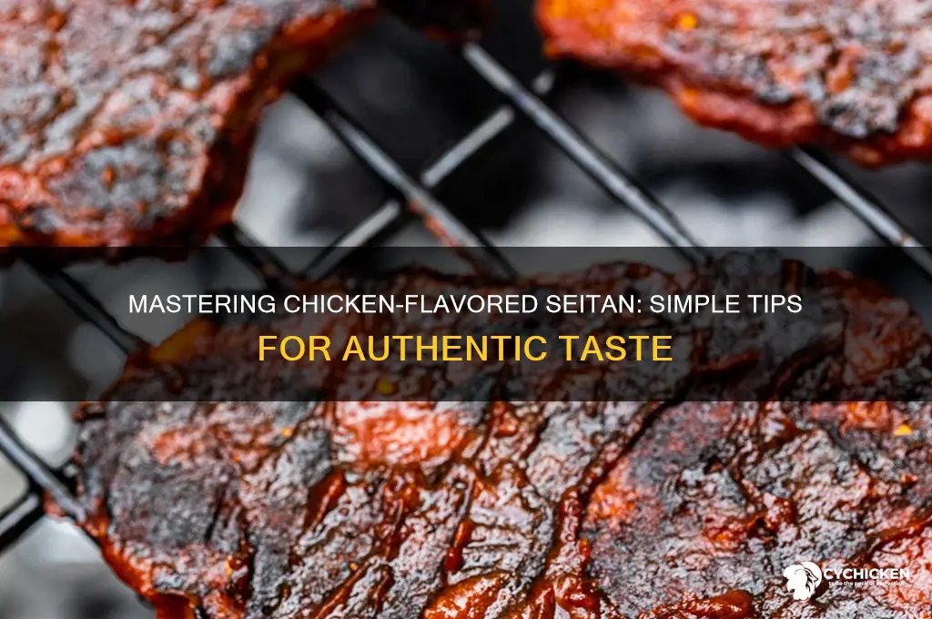 how to give chicken flavor to saitan