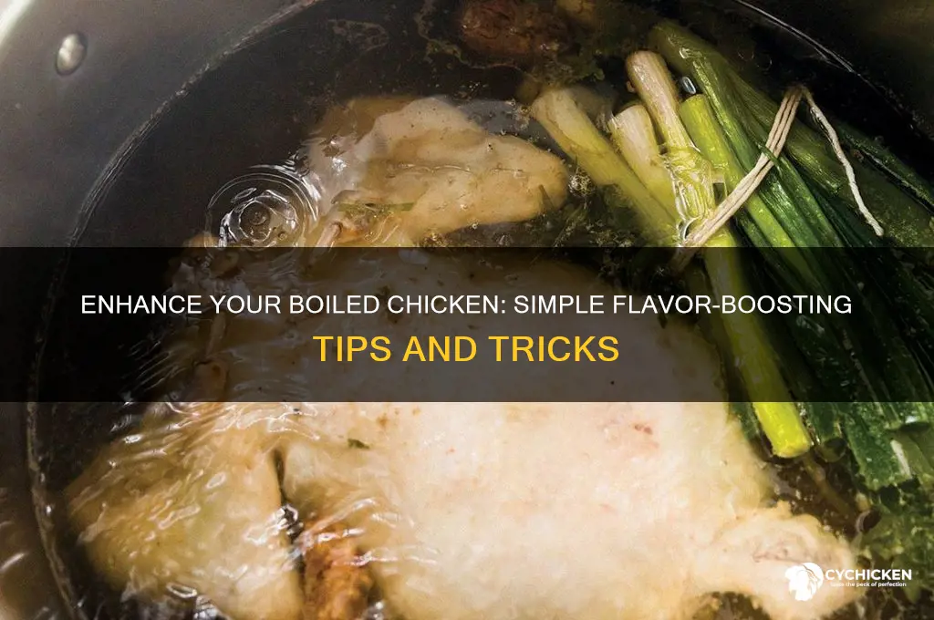how to give flavor to boiled chicken