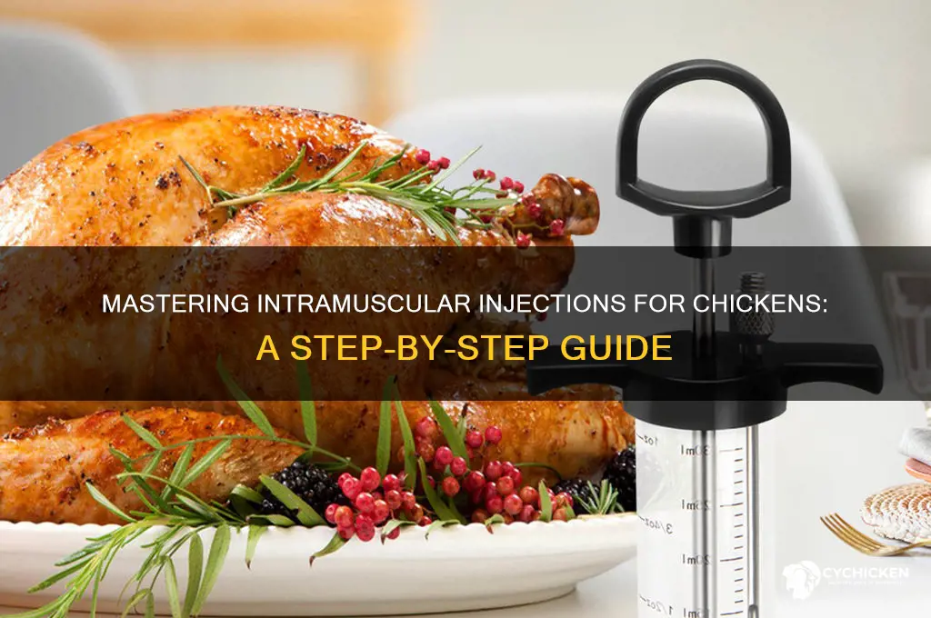 how to give intramuscular injection to chicken