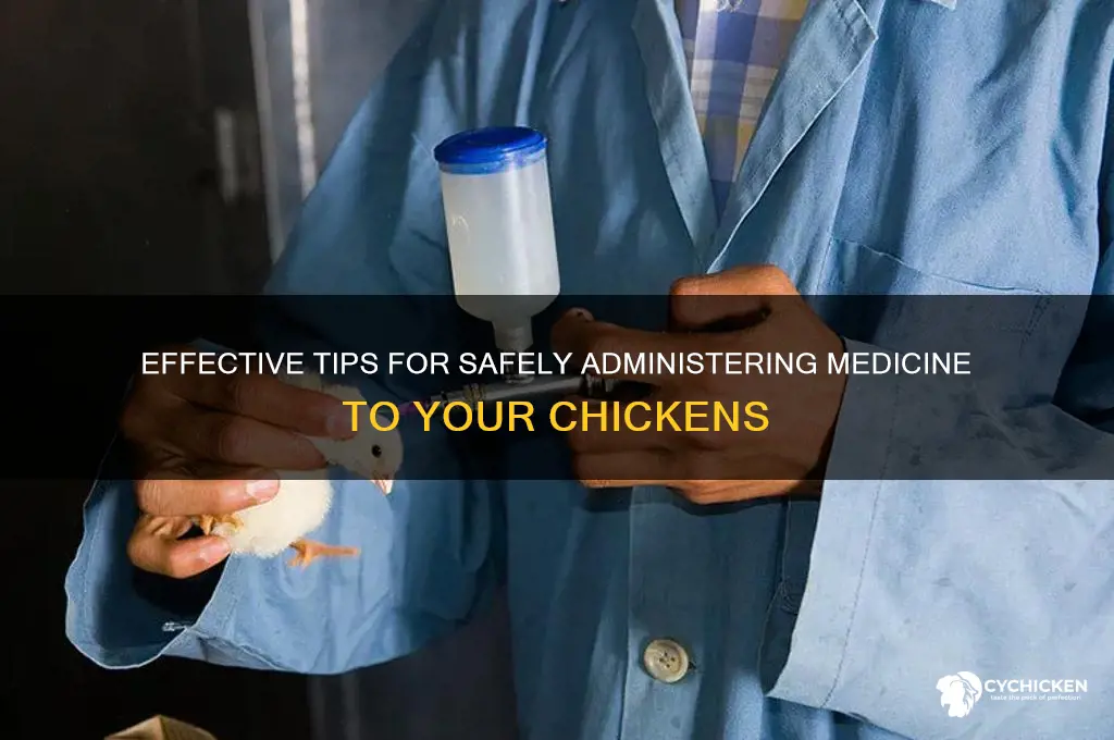 how to give medicine to a chicken