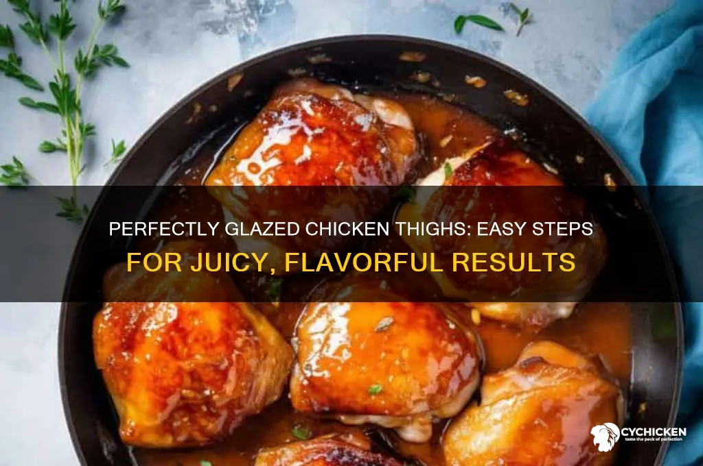 how to glaze chicken thighs