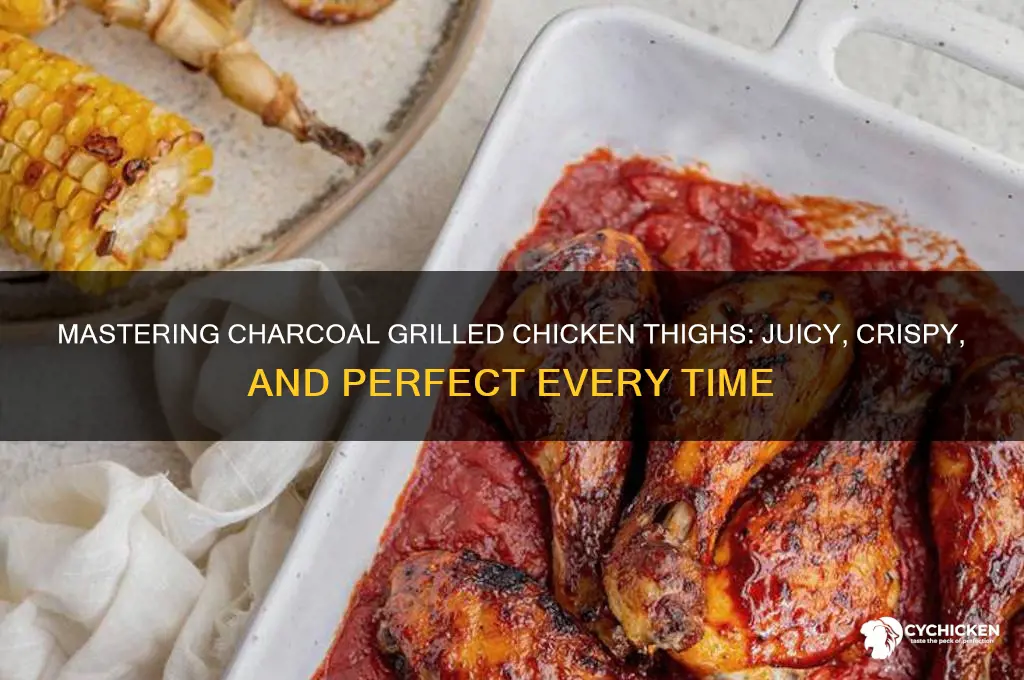how to gri chicken thighs over charcoal