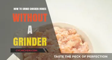 Grind Chicken Bones Easily: No Grinder Needed, Simple Methods