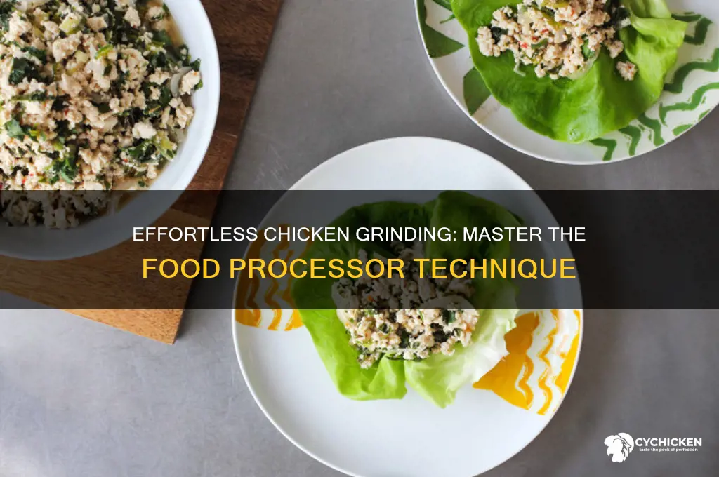 how to grind chicken in a food processor