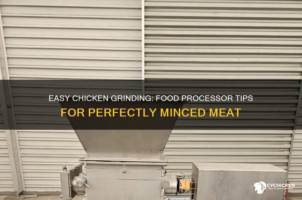 how to grind chicken in food processor