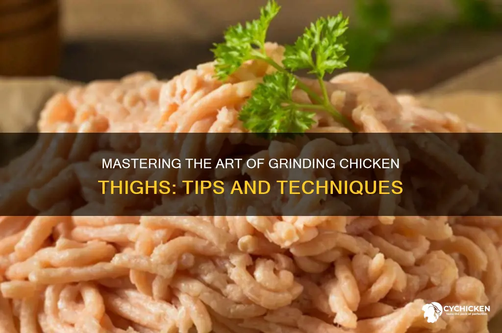 how to grind chicken thighs