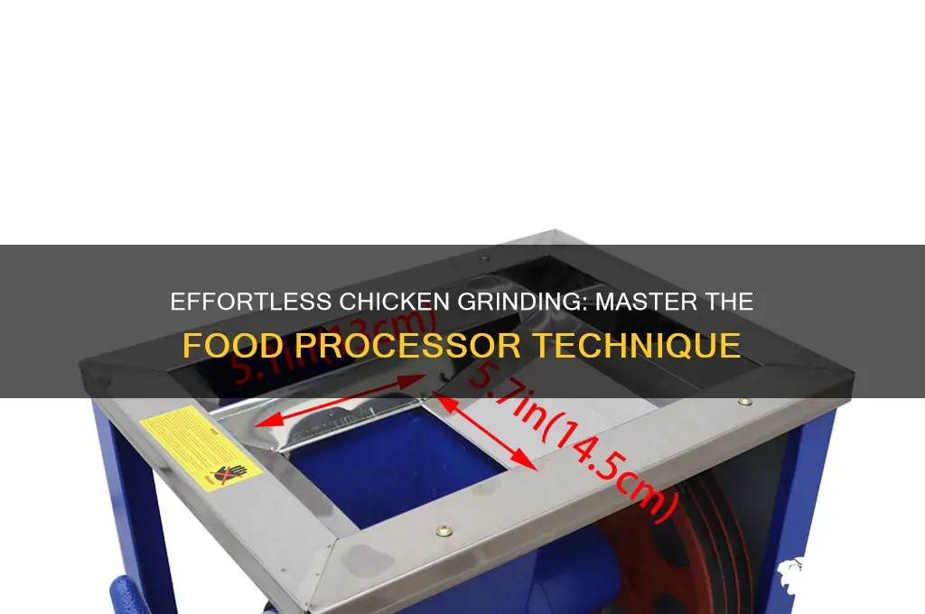 how to grind chicken with a food processor