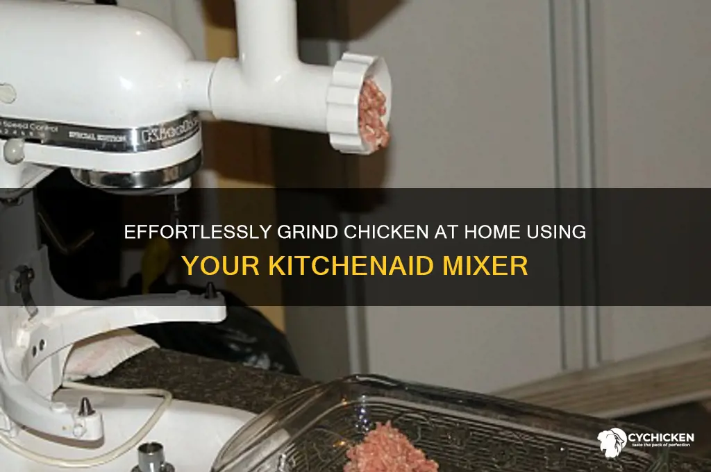 how to grind chicken with kitchenaid mixer