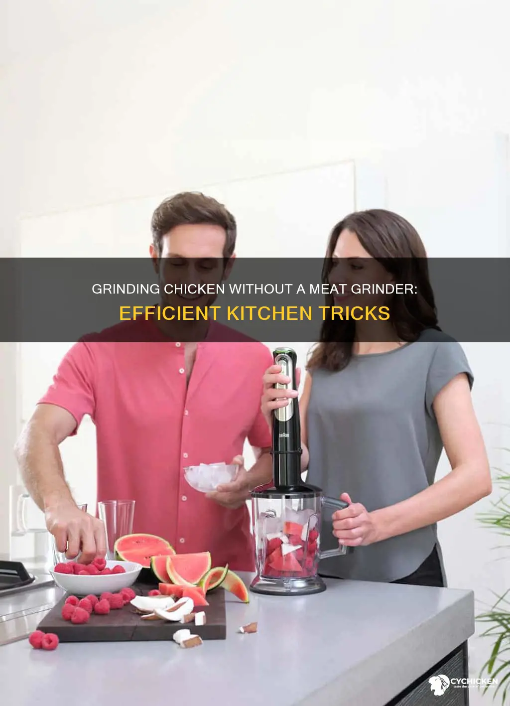 how to grind up chicken without a meat grinder