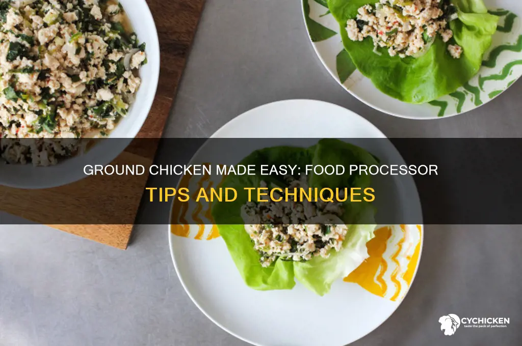how to ground chicken in a food processor