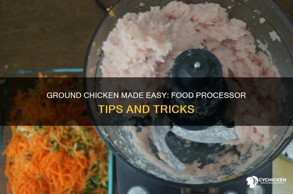 how to ground chicken in food processor