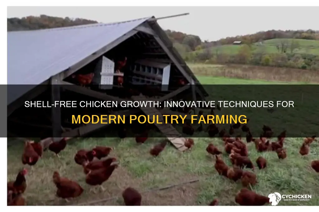 how to grow a chicken without a shell
