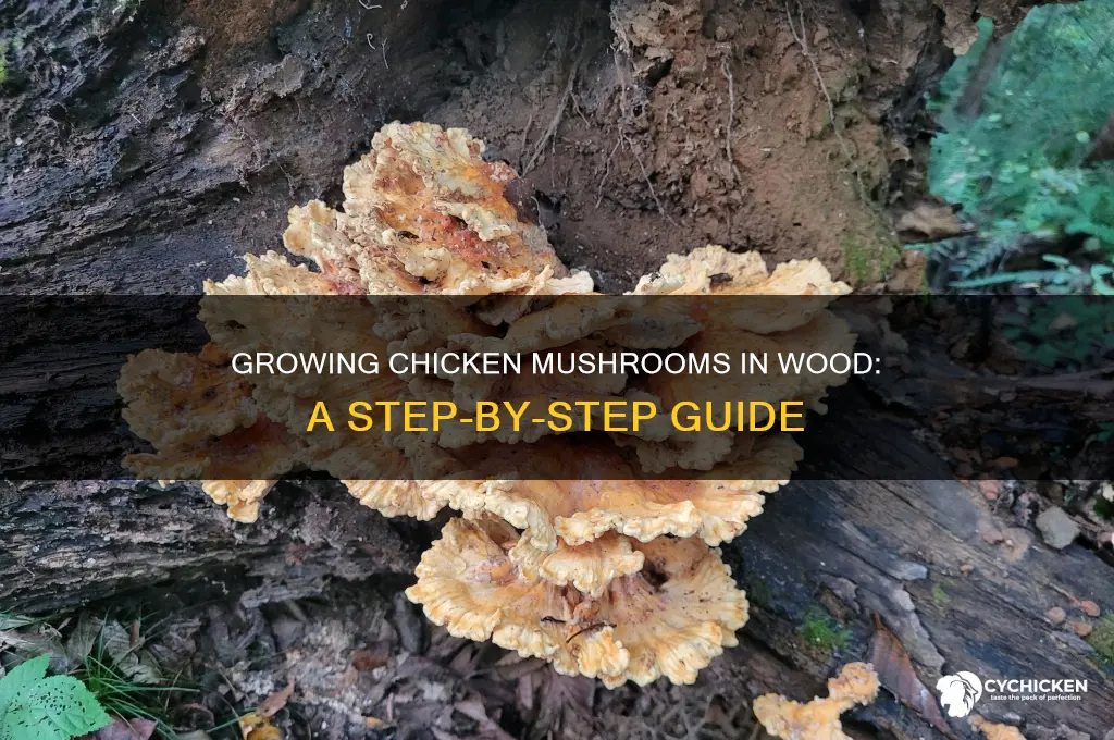 how to grow chicken mushrooms in wood