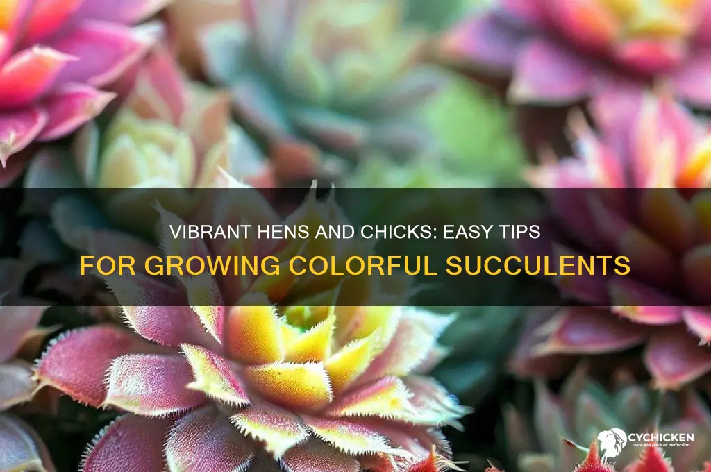 how to grow colorful hens and chicks
