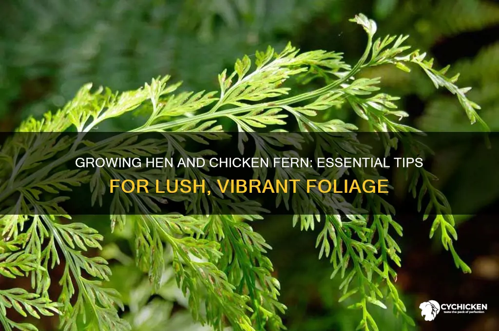 how to grow hen and chicken fern