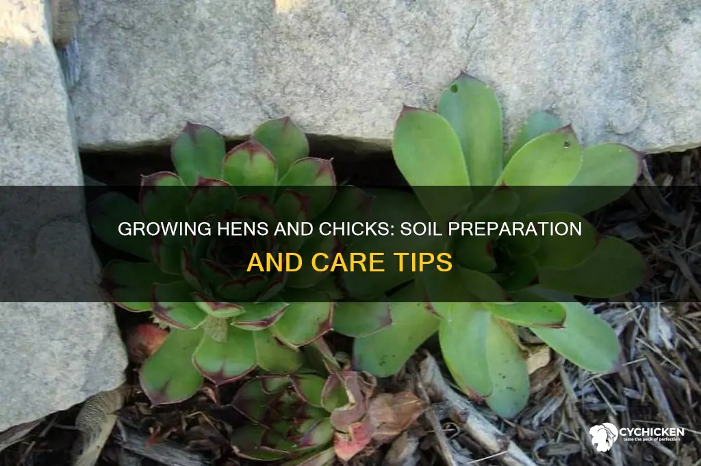 how to grow hens and chicks soil