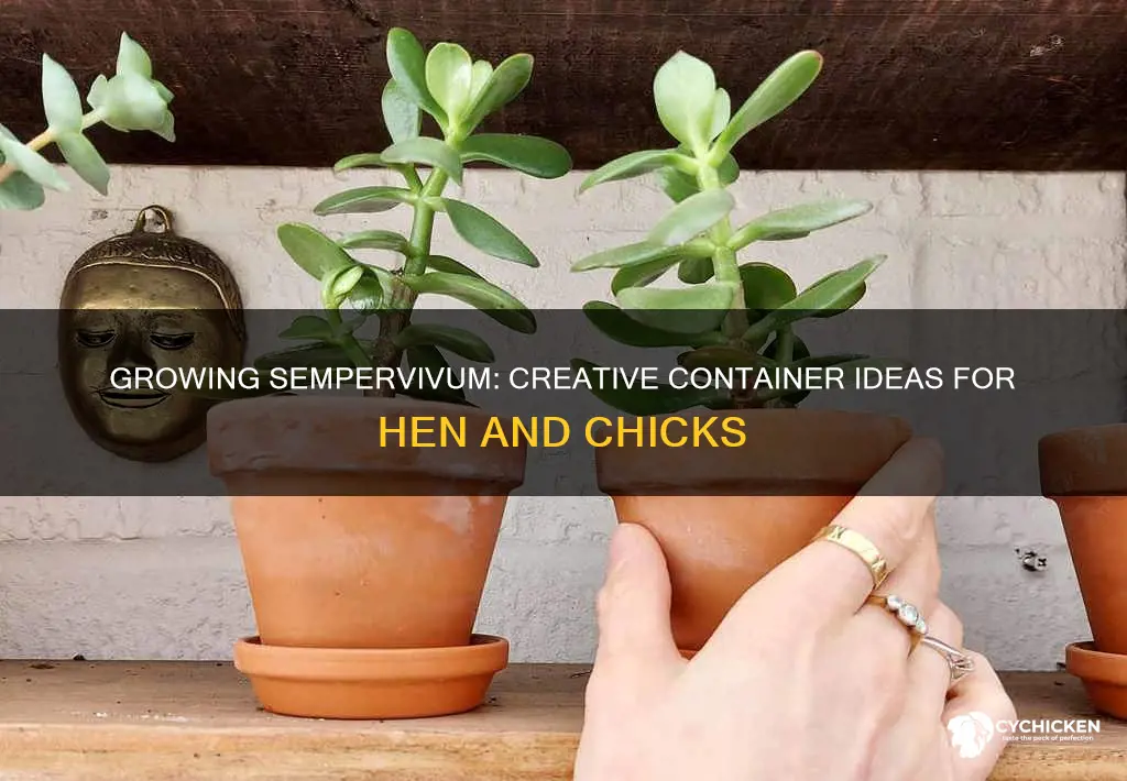 how to grow sempervivum in hen and chick containers
