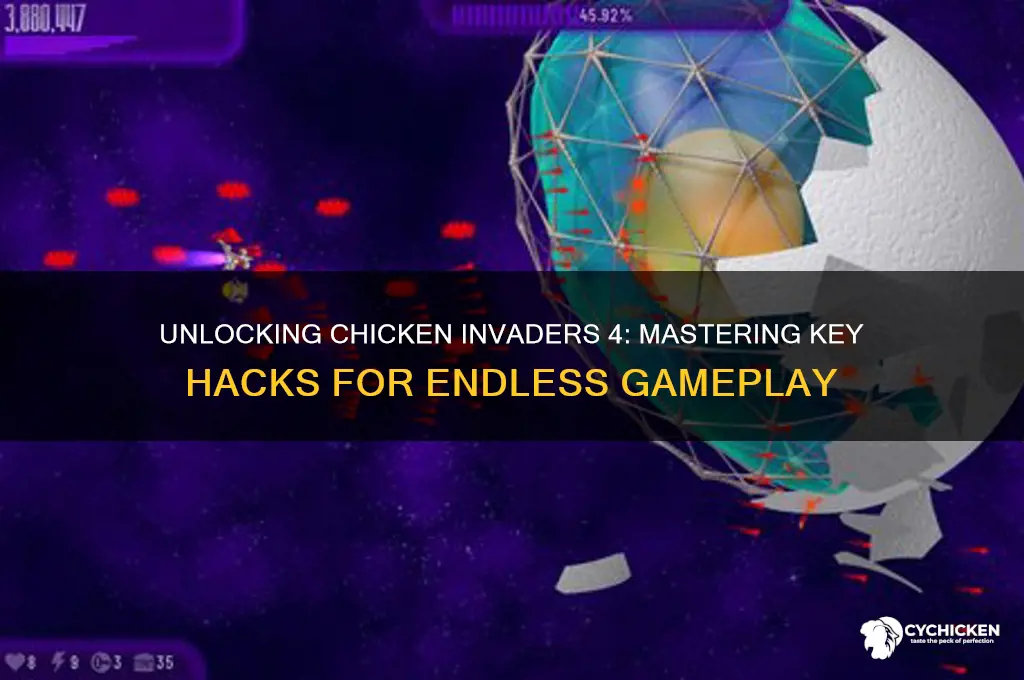 how to hack keys in chicken invaders 4