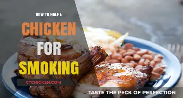 Master Smoking: Perfectly Halve a Chicken for Juicy, Smoky Flavor