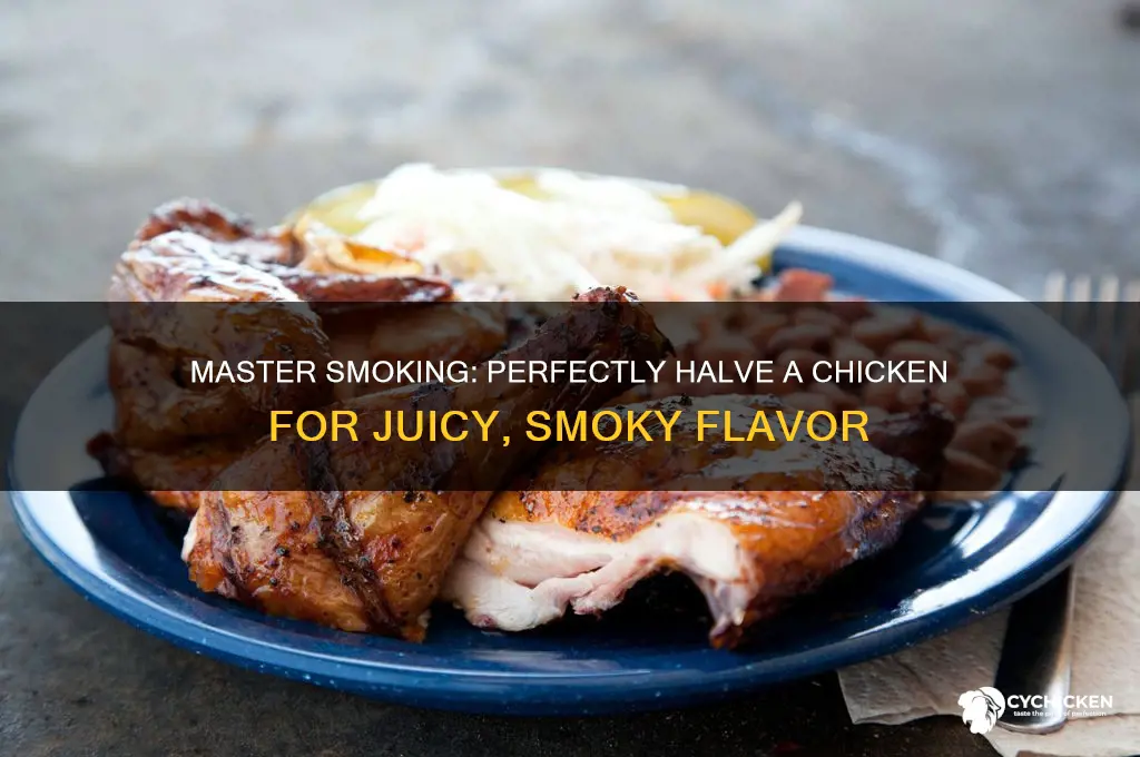 how to half a chicken for smoking