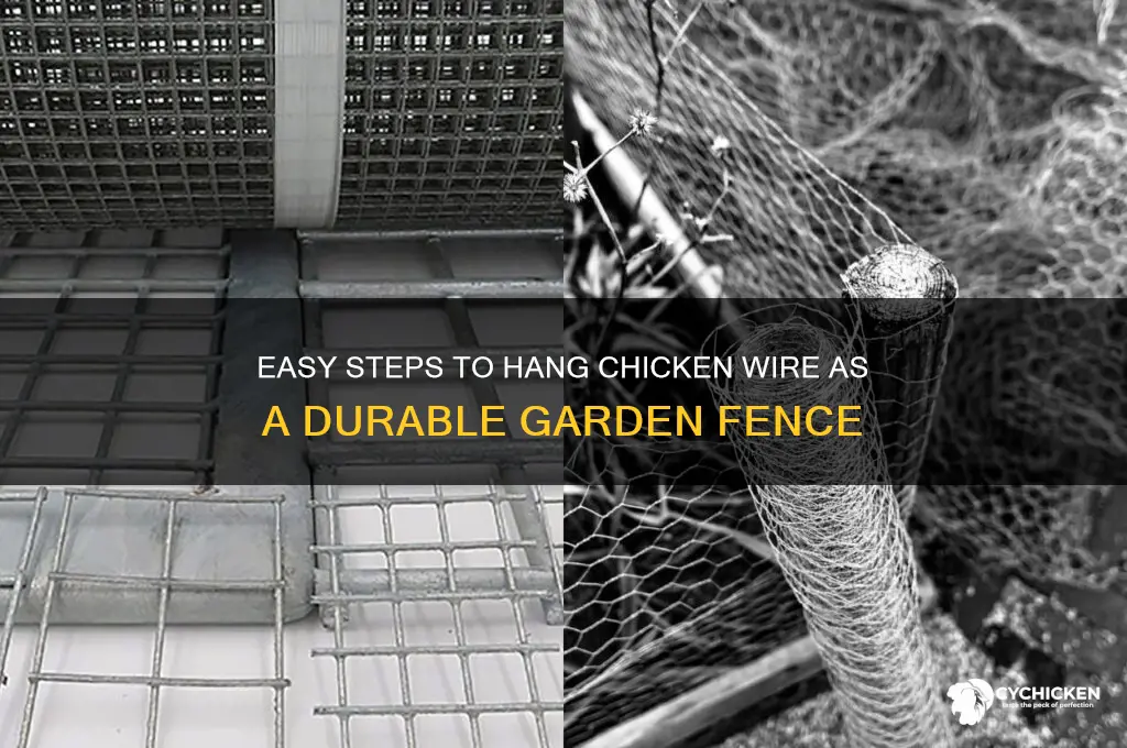 how to hand chicken wire as a fence