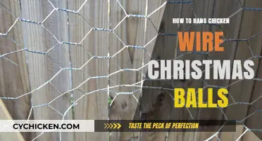 Creative DIY: Hanging Chicken Wire Christmas Balls for Festive Decor