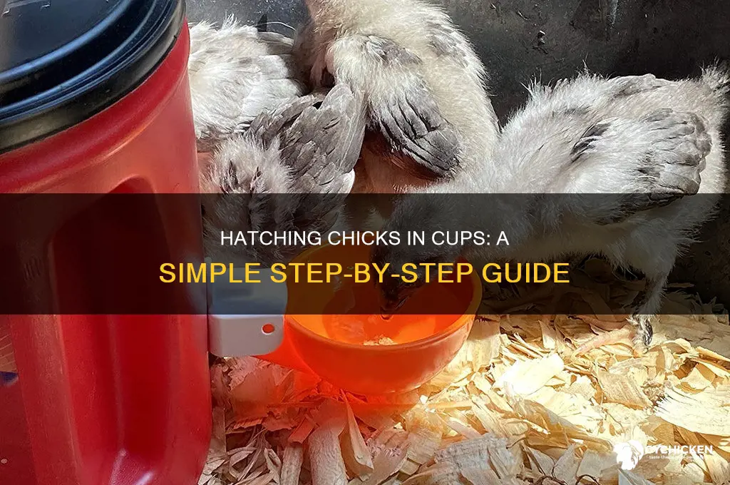 how to hatch a chick in a cup