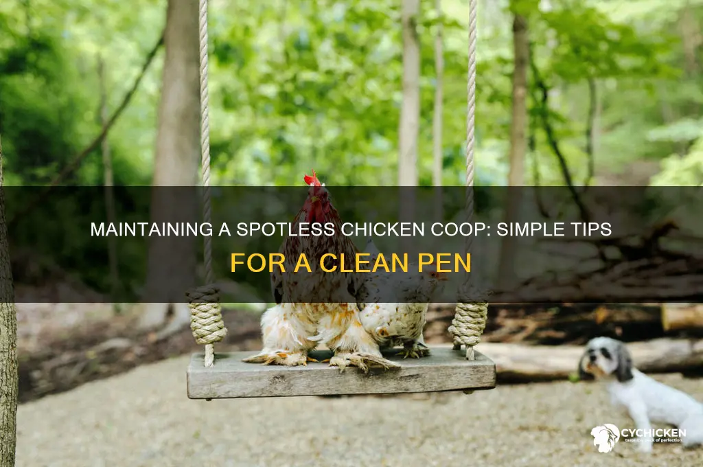 how to have a clean chicken pen
