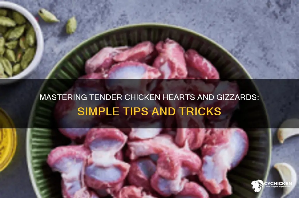 how to have tender chicken hearts and gizzards