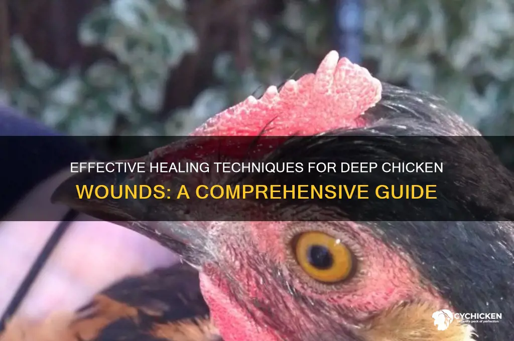 how to heal a deep chicken wound