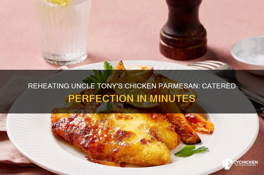 how to heat catered chicken parm uncle tonys