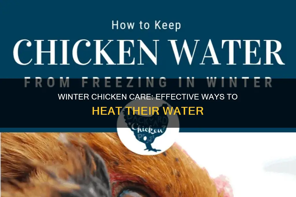 how to heat chicken water in winter