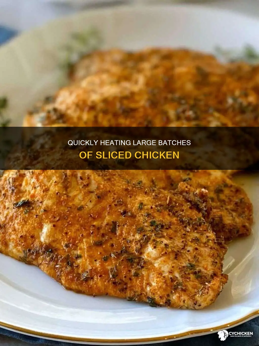 how to heat up 10 lbs of sliced chicken