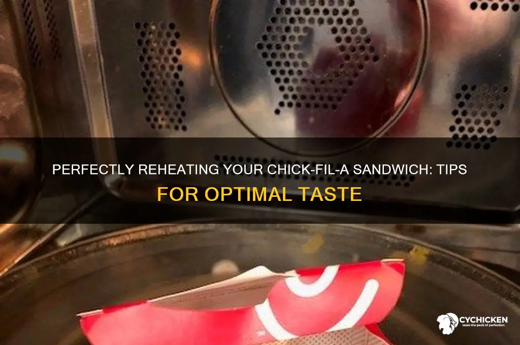 how to heat up a chick fil a sandwich