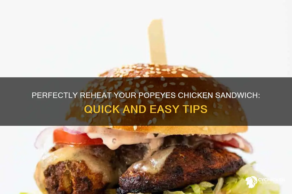 how to heat up a popeyes chicken sandwich