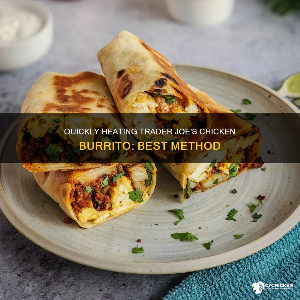 how to heat up a trader joes chicken burrito
