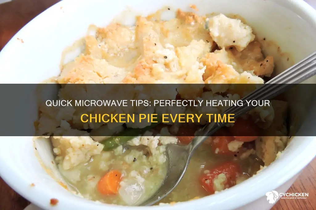 how to heat up chicken pie in microwave