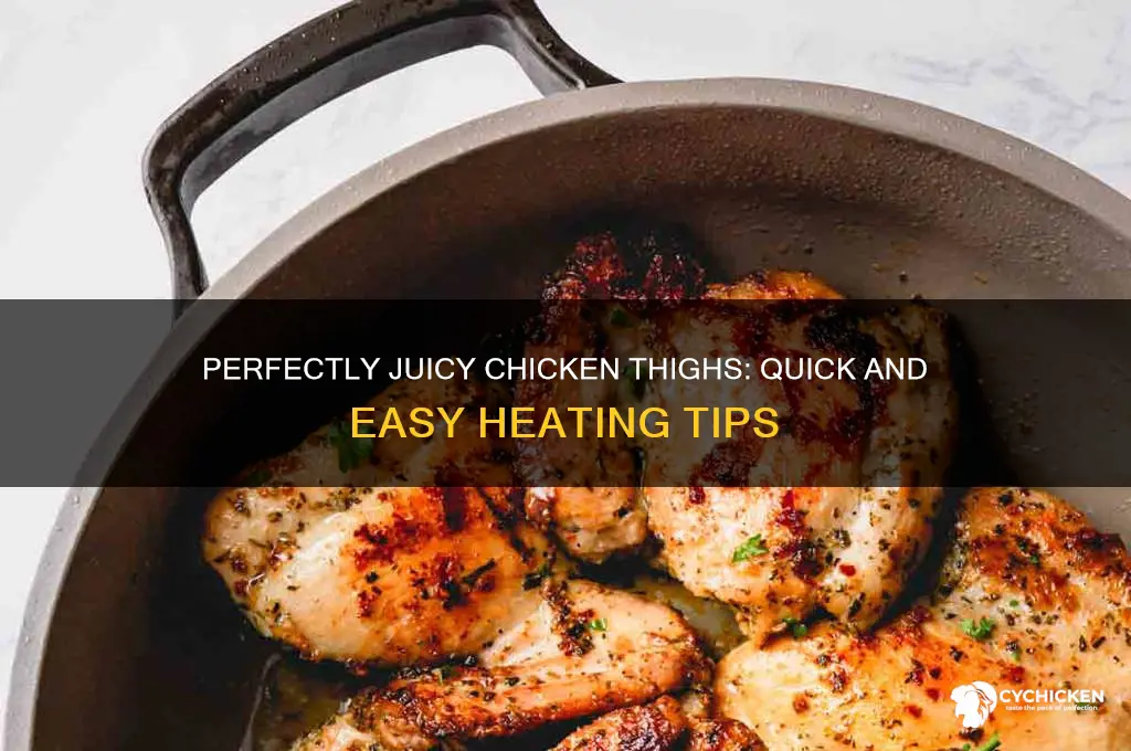 how to heat up chicken thighs