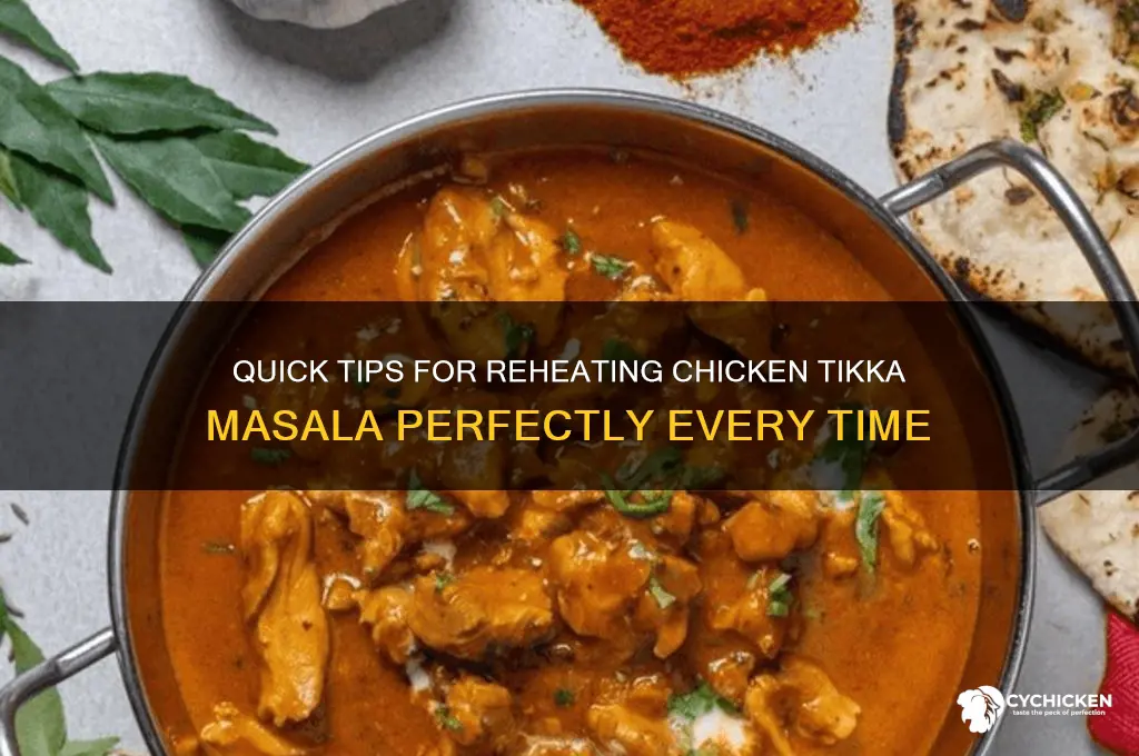how to heat up chicken tikka masala