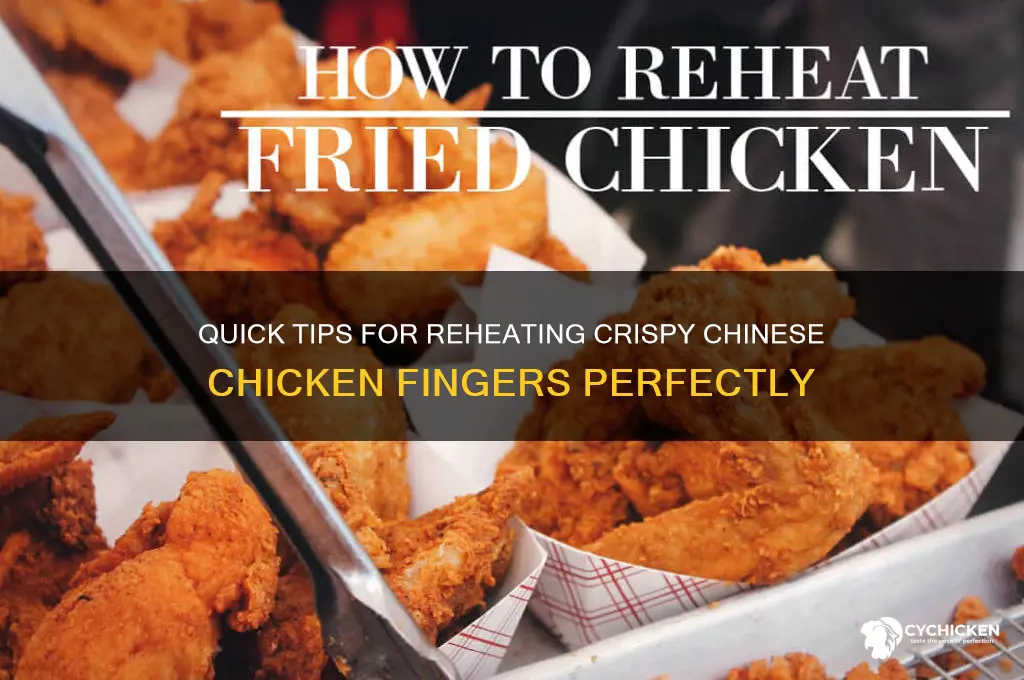 how to heat up chinese chicken fingers